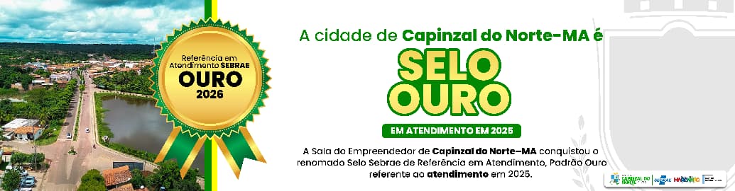 Capinzal do Norte conquista Selo Ouro do Sebrae e se destaca no apoio ao empreendedorismo
